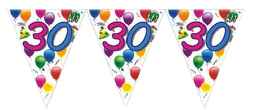 30th Birthday Flag Banner 30th Birthday Flag Banner