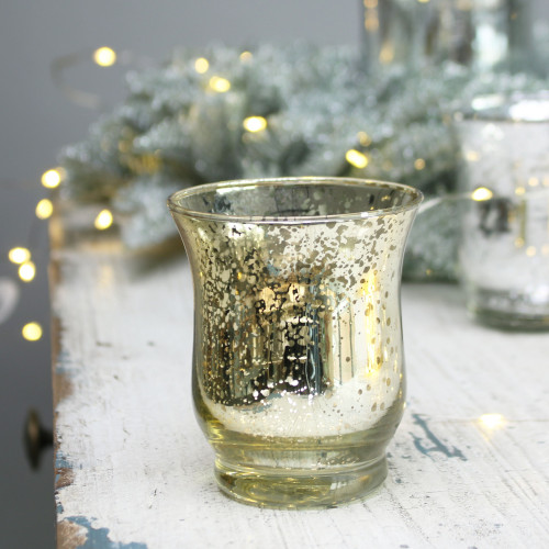 Shiny Speckle Champagne Hurricane Vase Shiny Speckle Champagne Hurricane Vase