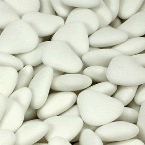 White Mini Heart Dragees White Mini Heart Dragees