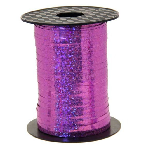 Baby Pink Holographic Curling Ribbon