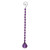 25cm Purple Acrylic Balloon Prism Hanging Garland (24/96)