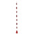 50cm Red Teardrop and Pearl Garland