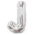 14" Silver Letter J Balloon