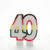 Multicoloured Age 40 Candle