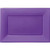 Purple Plastic Platters - Pack of 3