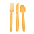 Yellow Assorted Cutlery (x18)