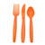 Orange Assorted Cutlery (x18)