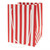 Red Candy Stripe Hand Tied Bag