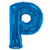 34"  Letter Balloon -  P - Blue