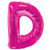 34"  Letter Balloon -  D - Pink