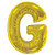 34"  Letter Balloon - G - Gold