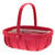 Red Softwood Trug & Folding Handle 24.5cm