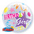 22inch Birthday Girl Bubble Balloon