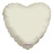 18" Ivory Heart Balloon 18" Ivory Heart Balloon