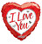 I Love You Supershape Heart Balloon 36 inch