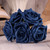 Bunch of 5 Navy Blue Foam Open Tea Rose Bunch of 5 Navy Blue Foam Open Tea Rose