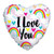 I Love you Rainbows Balloon (18 inch)