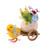 Display Duckling with Cart (11.5x17cm)