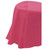 Hot Pink Round Plastic Table Cover