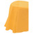 Yellow Round Plastic Table Cover (84 inch)