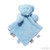 Plush Bear Comforter W ribbons  by Soft Touch (pink and blue)