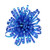 Iridescent Blue Firework Bow (7cm) Iridescent Blue Firework Bow (7cm)