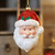 Glitter Santa Hanging Decorations  (Assorted Designs) Glitter Santa Hanging Decorations  (Assorted Designs)