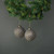 Luna 10cm Glass Ornate Bauble Pewter & Silver (Set of 4)