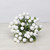 Frosted White Berry Bunch with Leaves 