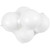 White Polystyrene Ball - 8cm - 5 Pack