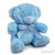 Blue Teddy Bear with Embroidered Paws (15cm) 