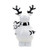 White and Silver Reindeer Decoration 