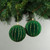 10cm Green Velvet Baubles with Glitter Trim (Set of 4) 10cm Green Velvet Baubles with Glitter Trim (Set of 4)