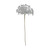 Silver Metallic Allium with Giltter 