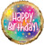Birthday Gold and Multicolour Balloon (18 inch)