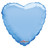 Pastel Blue Heart Balloon - 18 Inch