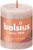 Misty Pink Bolsius Rustic Shine Pillar Candle (80 x 68mm)