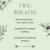Brown Carrizo Wreath (37cm) 