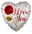 18 Inch Love You Eco Balloon (silver) 18 Inch Love You Eco Balloon (silver)