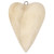 Large Solid wood hanging heart 11.5x8.5cm