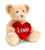 Brown Chester Bear With Heart (20cm)