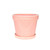 Pink Vintage Stoneware Painted Pot with Saucer (13cm x 11cm)