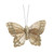 9cm Classic Gold Feather & Glitter Butterfly (Pack of 12)