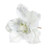 White Velvet Magnolia with Glitter edge (Dia26cm)