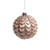 Pink Champagne Ruffled Glass Bauble (Dia10cm)