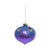 Purple and Blue Glass Droplet Bauble (Dia8cm)