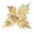 Gold Velvet Poinsettia with Glitter Edge (D28cm) Gold Velvet Poinsettia with Glitter Edge (D28cm)
