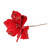 Red Velvet Poinsettia with Glitter Edge (Dia24cm)