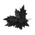 Black Velvet Poinsettia with Glitter Edge (Dia28cm)