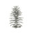 Silver Hanging Pine Cone Decoration (H12cm)